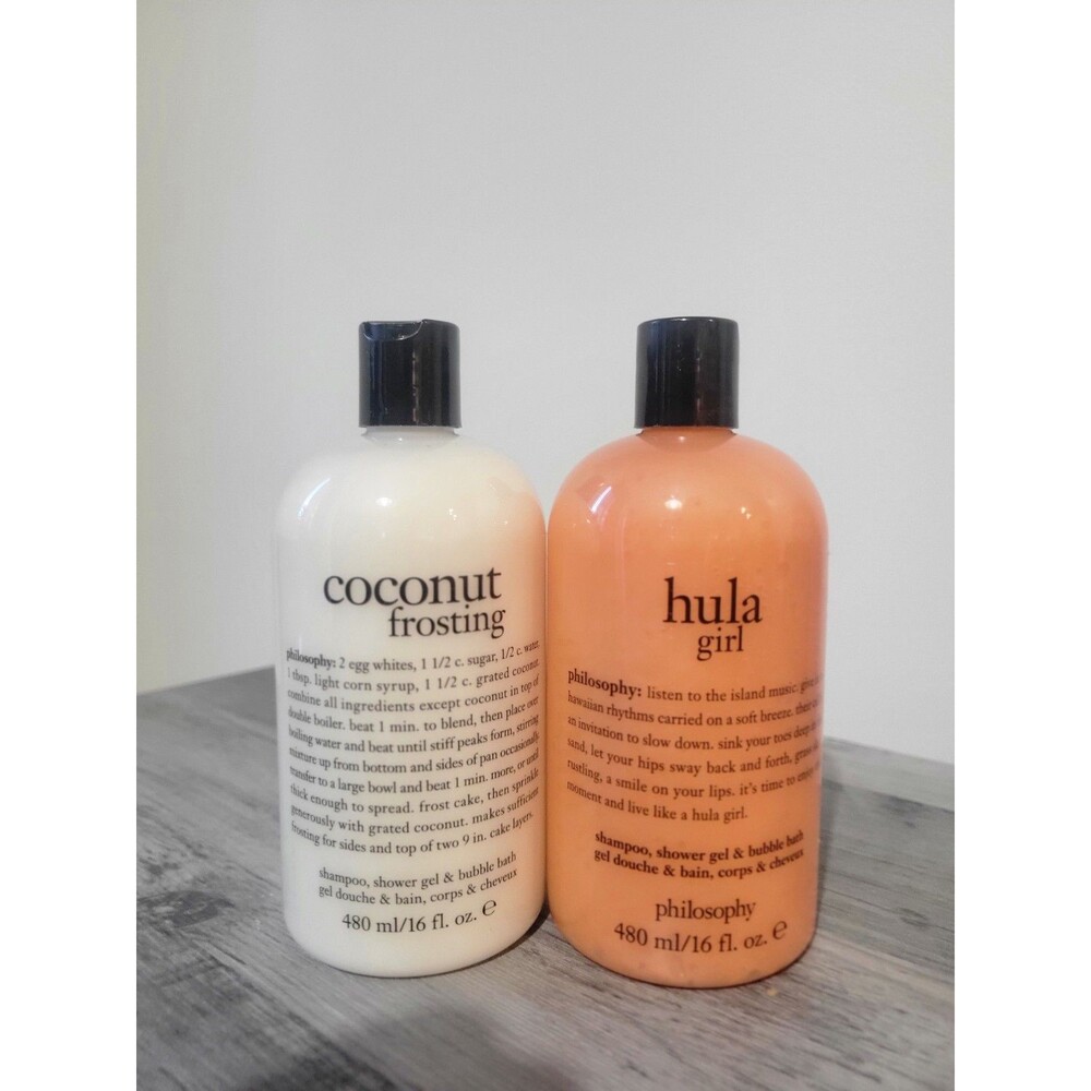 Coconut Frosting & Hula Girl 3-in-1 Shower Gel Shampoo And Bubble Bath 16oz